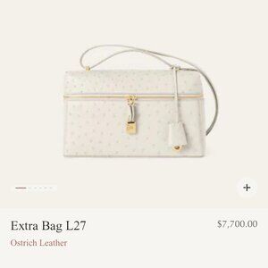 Ostrich leather purse